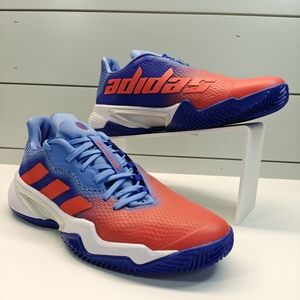 Adidas Barricade Clay Lucid Blue Solar Red Tennis shoes Sneakers size Men's 8